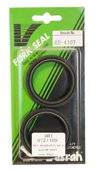 VESRAH USZCZELNIACZE PRZEDNIEGO ZAWIESZENIA OLEJOWE (DRD 2-43X55X9,5/10,5) (ARI072, ARI109) (MADE IN JAPAN) VESRAH USZCZELNIACZE PRZEDNIEGO ZAWIESZENIA OLEJOWE (DRD 2-43X55X9,5/10,5) (ARI072, ARI109) (MADE IN JAPAN)