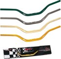ACCEL KIEROWNICA ALUMINIOWA 28,6 MM TAPER MX WZÓR HONDA CR WYSOKA (7075-T6) ERGAL KOLOR ZŁOTY (SZER. 790MM, WYS. 101MM) - PROMOC