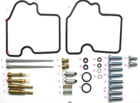 BEARING WORX ZESTAW NAPRAWCZY GAŹNIKA KAWASAKI KVF 700 PRAIRIE '04-'06 (26-1385) BEARING WORX ZESTAW NAPRAWCZY GAŹNIKA KAWASAKI KVF 700 PRAIRIE '04-'06 (26-1385)