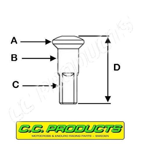 CC NYPEL 9G/300 (3,61MM GWINT, 7,6MM GŁÓWKA) (CC PRODUCTS) CC NYPEL 9G/300 (3,61MM GWINT, 7,6MM GŁÓWKA) (CC PRODUCTS)