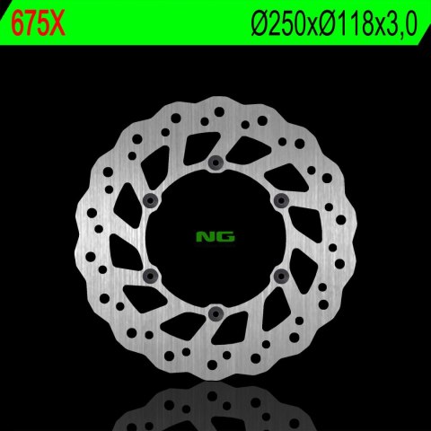 NG TARCZA HAMULCOWA PRZÓD SUZUKI RM/RMZ 250/DRZ, YAMAHA YZ/YZF/WR 02-19 (250X118X3) (6X6,5MM) WAVE - ZASTĘPUJE NG854 NG TARCZA HAMULCOWA PRZÓD SUZUKI RM/RMZ 250/DRZ, YAMAHA YZ/YZF/WR 02-19 (250X118X3) (6X6,5MM) WAVE - ZASTĘPUJE NG854