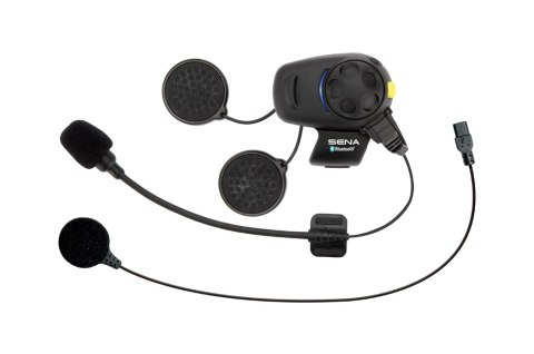 SENA INTERKOM MOTOCYKLOWY SMH5FM BLUETOOTH 3.0 DO 700M Z RADIEM FM ORAZ UNIWERSALNYM ZESTAWEM MIKROFONÓW (1 ZESTAW) (EL) - ZASTĘ