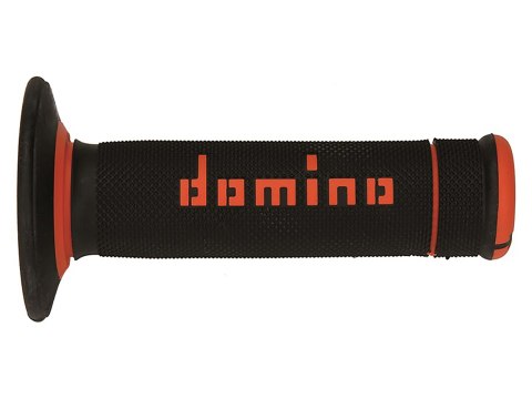 DOMINO MANETKI (GRIPY) OFF ROAD X-TREME DWUSKŁADNIKOWE KOLOR CZARNY POMARAŃCZOWY DOMINO MANETKI (GRIPY) OFF ROAD X-TREME DWUSKŁADNIKOWE KOLOR CZARNY POMARAŃCZOWY