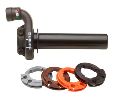 DOMINO ROLGAZ KOMPLETNY OFF ROAD KTM/HUSQVARNA/GASGAS 4T (CZARNA OBUDOWA) BEZ MANETKI