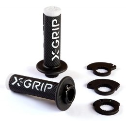 X-GRIP MANETKI (GRIPY) BRAAAAP GRIPS LOCK-ON-GRIP (Z ADAPTERAMI ROLGAZU) WHITE KOLOR BIAŁY