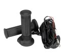KOSO PREMIUM MANETKI PODGRZEWANE ZE STEROWNIKIEM 22MM/25MM `7/8-1` DŁUGOŚĆ - 120MM STEROWNIK ZINTEGROWANY 5 POZIOMÓW GRZANIA (OF