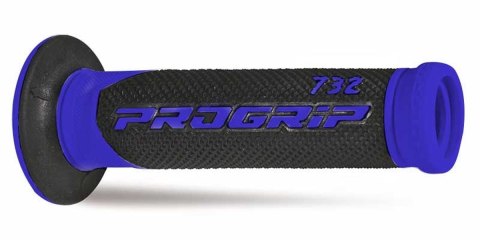 PROGRIP MANETKI PG732 ROAD (22+25MM, DŁ.125MM) KOLOR NIEBIESKI/CZARNY (DWUSKŁADNIKOWE) (732-150) (PG732/2)