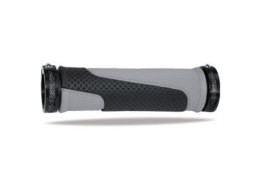 PROGRIP MANETKI PG997 ATV / JET SKI / MTB (22+22MM, DŁ. 130MM) KOLOR SZARY / CZARNY Z CZARNĄ BLOKADĄ LOCK-ON (997-187)