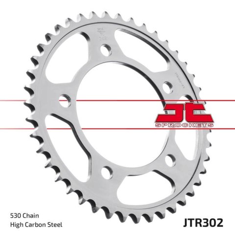 JT ZĘBATKA TYLNA 408 44 HONDA CBR 1100 XX '97-'07 (SC35) (40844JT) (ŁAŃC. 530) CZARNA JT ZĘBATKA TYLNA 408 44 HONDA CBR 1100 XX '97-'07 (SC35) (40844JT) (ŁAŃC. 530) CZARNA