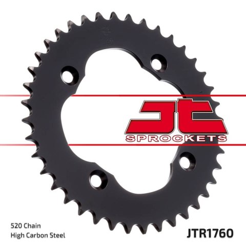 JT ZĘBATKA TYLNA 4509 40 SUZUKI LTZ 400 '09-'12 (450940JT) (ŁAŃC. 520) JT ZĘBATKA TYLNA 4509 40 SUZUKI LTZ 400 '09-'12 (450940JT) (ŁAŃC. 520)