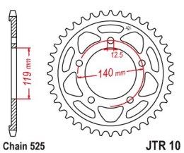 JT ZĘBATKA TYLNA 4671 45 BMW S 1000 RR '19 (467145JT) (ŁAŃC. 525)