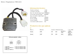 DZE REGULATOR NAPIĘCIA HONDA CBR 600RR '03-'06 (50A) (31600-MEE-872;31600-MEE-003) (ESR430;ESR436)