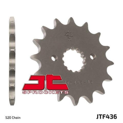 JT ZĘBATKA PRZEDNIA 438 13 SUZUKI GSX 400 F '81-'86, RG 250 GAMMA '83-'88 (43813JT) (ŁAŃC. 520) - MOŻE ZASTĄPIĆ JTF565.13 JT ZĘBATKA PRZEDNIA 438 13 SUZUKI GSX 400 F '81-'86, RG 250 GAMMA '83-'88 (43813JT) (ŁAŃC. 520) - MOŻE ZASTĄPIĆ JTF565.13