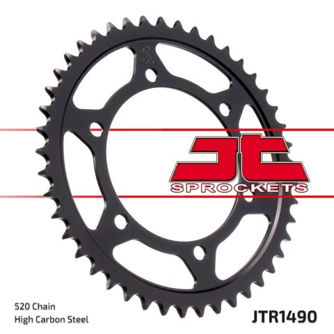 JT ZĘBATKA TYLNA 475 44 KAWASAKI KLR 250 84-05 (47544JT) (ŁAŃC. 520) JT ZĘBATKA TYLNA 475 44 KAWASAKI KLR 250 84-05 (47544JT) (ŁAŃC. 520)