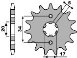 PBR WYPRZEDAZ ZĘBATKA PRZEDNIA 2060 13 18NC HONDA CRF 230 (03-15) (ŁAŃC. 520) PBR WYPRZEDAZ ZĘBATKA PRZEDNIA 2060 13 18NC HONDA CRF 230 (03-15) (ŁAŃC. 520)