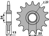 PBR WYPRZEDAZ ZĘBATKA PRZEDNIA 3800 16 18NC APRILIA PEGASO 650 (98-00) (ŁAŃC. 520)