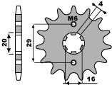 PBR WYPRZEDAZ ZĘBATKA PRZEDNIA 425 16 18NC SUZUKI RG 125 92-96 (ŁAŃC. 428)