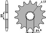 PBR WYPRZEDAZ ZĘBATKA PRZEDNIA 429 16 18NC (ŁAŃC. 532)