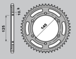 JR ZĘBATKA TYLNA 865 43 YAMAHA FZ 750 '87-'91 (JTR865.43) (ŁAŃC. 530)