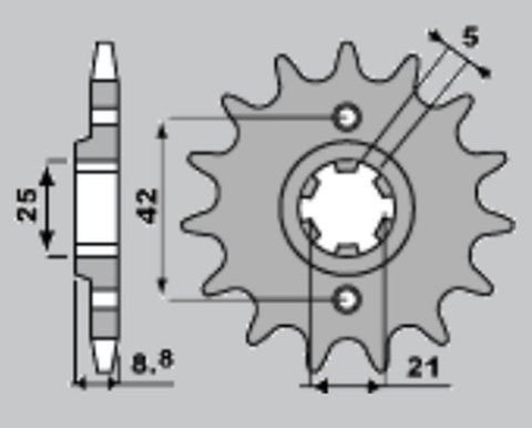 PBR WYPRZEDAZ ZĘBATKA PRZEDNIA 507 13 18NC KAWASAKI KX 250 86 (ŁAŃC. 520) PBR WYPRZEDAZ ZĘBATKA PRZEDNIA 507 13 18NC KAWASAKI KX 250 86 (ŁAŃC. 520)