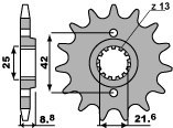 PBR WYPRZEDAZ ZĘBATKA PRZEDNIA 523 16 18NC SUZUKI GS 500E '94-'10 (ŁAŃC. 520) (JTF516.16)