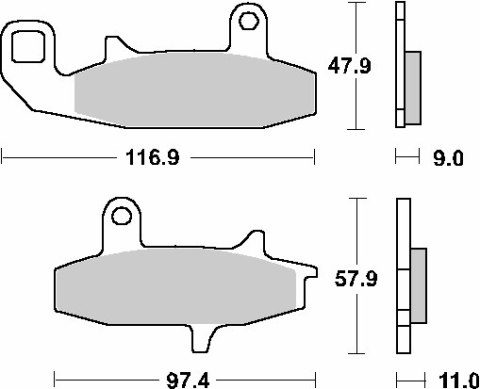 SBS WYPRZEDAŻ KLOCKI HAMULCOWE KH147 STREET STANDART CERAMIC KOLOR CZARNY SBS WYPRZEDAŻ KLOCKI HAMULCOWE KH147 STREET STANDART CERAMIC KOLOR CZARNY