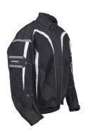 ROLEFF PROMOCJA KURTKA TEKSTYLNA KRÓTKA LETNIA Z WYPINANĄ MEMBRANA WIND-TEX (2W1) MODEL RO607 KOLOR CZARNY/BIAŁY ROZMIAR L