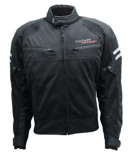 ROLEFF PROMOCJA KURTKA TEKSTYLNA KRÓTKA Z WYPINANĄ MEMBRANĄ WIND-TEX MODEL MESH (2W1-WYPINANA MEMBRANA) KOLOR CZARNY ROZMIAR XXL