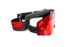 PROGRIP GOGLE PG3205-185 MAGNET KOLOR CZARNY MATT (SZYBA PG3217-107 CZERWONA LUSTRZANA ANTISCRATCH, NO FOG, ANTI UV) - PROMOCJA 
