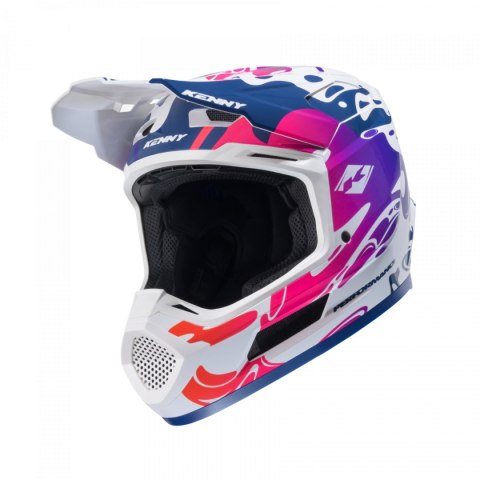 KENNY RACING KASK CROSS/ENDURO MODEL PERFORMANCE ERT GRAPHIC FLUID KOLOR BIAŁY/NIEBIESKI/RÓŻOWY ROZMIAR L ( 59 - 60 CM ) KENNY RACING KASK CROSS/ENDURO MODEL PERFORMANCE ERT GRAPHIC FLUID KOLOR BIAŁY/NIEBIESKI/RÓŻOWY ROZMIAR L ( 59 - 60 CM )