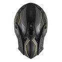 KAPPA KASK KV49 EVO CHASER CROSS KOLOR CZARNY SZARY ŻÓŁTY FLUO MATT ROZMIAR 60 / L ( HOMOLOGACJA ECE 22R06 )