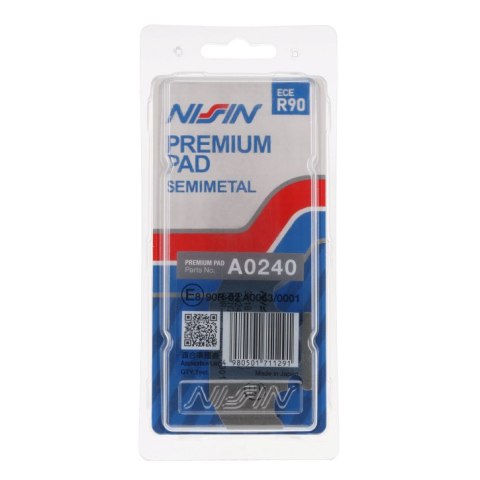 NISSIN 2024/10 KLOCKI HAMULCOWE KH152 PREMIUM SEMI-METALLIC (SPIEK METALICZNY) (ECE R90) (MADE IN JAPAN) (2P-227NS) NISSIN 2024/10 KLOCKI HAMULCOWE KH152 PREMIUM SEMI-METALLIC (SPIEK METALICZNY) (ECE R90) (MADE IN JAPAN) (2P-227NS)