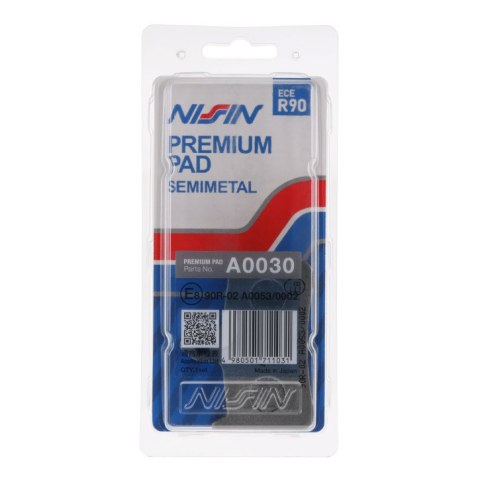 NISSIN KLOCKI HAMULCOWE KH187 PREMIUM SEMI-METALLIC (SPIEK METALICZNY) (ECE R90) (MADE IN JAPAN) (2P-203NS) NISSIN KLOCKI HAMULCOWE KH187 PREMIUM SEMI-METALLIC (SPIEK METALICZNY) (ECE R90) (MADE IN JAPAN) (2P-203NS)