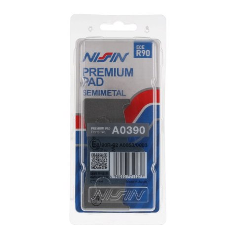 NISSIN 2024/10 KLOCKI HAMULCOWE KH424 PREMIUM SEMI-METALLIC (SPIEK METALICZNY) (ECE R90) (MADE IN JAPAN) (2P-243NS) NISSIN 2024/10 KLOCKI HAMULCOWE KH424 PREMIUM SEMI-METALLIC (SPIEK METALICZNY) (ECE R90) (MADE IN JAPAN) (2P-243NS)