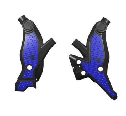 RACETECH (RTECH) OSŁONY RAMY (KOMPLET) T7 REVOLUTION YAMAHA TENERE 700 '19-'24 KOLOR CZARNY - NIEBIESKI