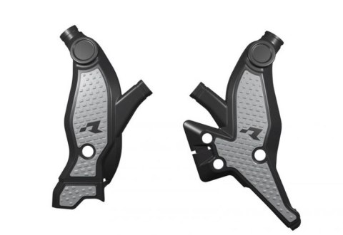 RACETECH (RTECH) OSŁONY RAMY (KOMPLET) T7 REVOLUTION YAMAHA TENERE 700 '19-'24 KOLOR CZARNY - SZARY