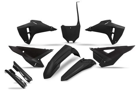 UFO KOMPLET PLASTIKÓW (FULL KIT) Z OSŁONAMI TELESKOPÓW (AMORTYZATORÓW) HONDA CRF 250R / 450R '25 KOLOR CZARNY UFO KOMPLET PLASTIKÓW (FULL KIT) Z OSŁONAMI TELESKOPÓW (AMORTYZATORÓW) HONDA CRF 250R / 450R '25 KOLOR CZARNY