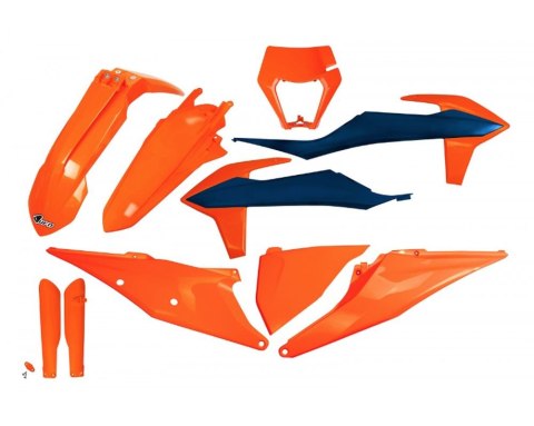 UFO KOMPLET PLASTIKÓW (FULL KIT) Z OSŁONAMI TELESKOPÓW (AMORTYZATORÓW) KTM EXC 125 '20-'21, EXC 250 / 300 TPI '20-'23, EXC-F 250 UFO KOMPLET PLASTIKÓW (FULL KIT) Z OSŁONAMI TELESKOPÓW (AMORTYZATORÓW) KTM EXC 125 '20-'21, EXC 250 / 300 TPI '20-'23, EXC-F 250