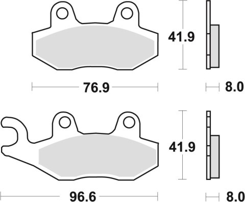 TRW ZF KLOCKI HAMULCOWE KH135 KH214 SINTER OFFROAD APRILIA SX 125 '18-, HONDA NSR 150 02-, KAWASAKI KLX 125 10-13, KDX 250 90-94 TRW ZF KLOCKI HAMULCOWE KH135 KH214 SINTER OFFROAD APRILIA SX 125 '18-, HONDA NSR 150 02-, KAWASAKI KLX 125 10-13, KDX 250 90-94