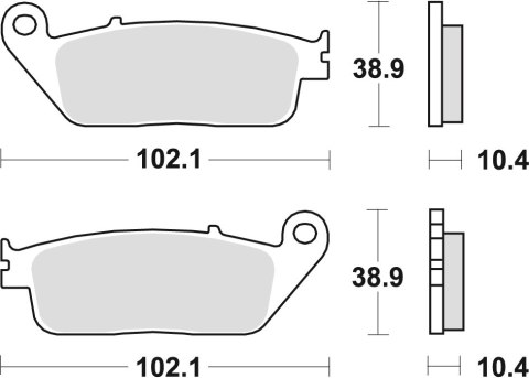 TRW ZF KLOCKI HAMULCOWE KH196 ORGANIC HONDA CBR 1000F, 90-92 ST 1100 90-95, YAMAHA MT-01 05-12, TYŁ TRW ZF KLOCKI HAMULCOWE KH196 ORGANIC HONDA CBR 1000F, 90-92 ST 1100 90-95, YAMAHA MT-01 05-12, TYŁ