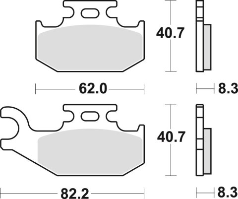 TRW ZF KLOCKI HAMULCOWE KH414 SINTER OFFROAD SUZUKI LTA 400 08-, LTA 450 06-12, LTA 500 09-, LTA 750 08-, TRW ZF KLOCKI HAMULCOWE KH414 SINTER OFFROAD SUZUKI LTA 400 08-, LTA 450 06-12, LTA 500 09-, LTA 750 08-,