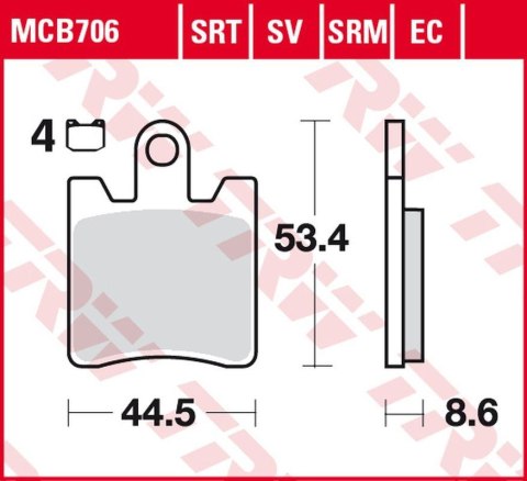 TRW ZF KLOCKI HAMULCOWE KH283 SINTER SUZUKI AN 250 BURGMAN '98-'00, AN 400 BURGMAN '01-'06, SYM GTS 125/250/300 '16-, DAELIM QL TRW ZF KLOCKI HAMULCOWE KH283 SINTER SUZUKI AN 250 BURGMAN '98-'00, AN 400 BURGMAN '01-'06, SYM GTS 125/250/300 '16-, DAELIM QL
