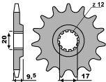 PBR ZĘBATKA PRZEDNIA 2084 11 18NC (ŁAŃC. 428) PBR ZĘBATKA PRZEDNIA 2084 11 18NC (ŁAŃC. 428)