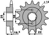 PBR WYPRZEDAZ ZĘBATKA PRZEDNIA 2205 15 18NC DUCATI 1000 MONSTER S2R 06-08 (JTF741.15) (ŁAŃC. 525) PBR WYPRZEDAZ ZĘBATKA PRZEDNIA 2205 15 18NC DUCATI 1000 MONSTER S2R 06-08 (JTF741.15) (ŁAŃC. 525)