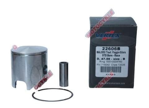 VERTEX TŁOK MALOSSI (PIAGGIO, GILERA) 47,56MM SWORZEŃ 12MM (PIERŚCIENIE 53010004760 X 1 SZT.)