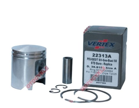 VERTEX TŁOK PEUGEOT SV, BUXY, ELYSEO, TREKKER 50 (39,915MM) (PIERŚCIENIE 52715003994 X 2 SZT.) VERTEX TŁOK PEUGEOT SV, BUXY, ELYSEO, TREKKER 50 (39,915MM) (PIERŚCIENIE 52715003994 X 2 SZT.)