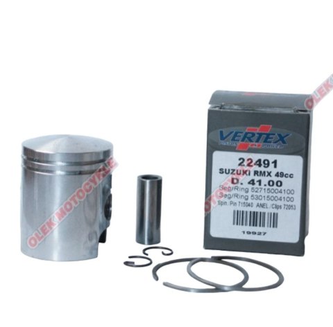 VERTEX TŁOK SUZUKI RMX 50 (RMX50), LT 50 QUADRUNNER, MORINI SWORZEŃ 12MM (PIERŚCIENIE 53015004175 X 1, 52715004175 X 1) (41,75MM VERTEX TŁOK SUZUKI RMX 50 (RMX50), LT 50 QUADRUNNER, MORINI SWORZEŃ 12MM (PIERŚCIENIE 53015004175 X 1, 52715004175 X 1) (41,75MM