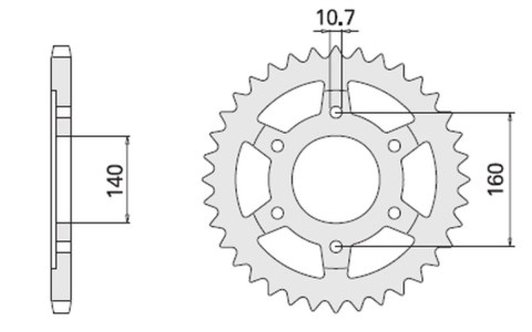 CHT ZĘBATKA TYLNA 502 47 502 47 KAWASAKI GPX750R (502-47) (JTR502.47) CHT ZĘBATKA TYLNA 502 47 502 47 KAWASAKI GPX750R (502-47) (JTR502.47)