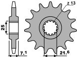 PBR WYPRZEDAZ ZĘBATKA PRZEDNIA 585 16 18NC XTZ 750 (89-97), ZX 6R (07-08) (ŁAŃC. 520) PBR WYPRZEDAZ ZĘBATKA PRZEDNIA 585 16 18NC XTZ 750 (89-97), ZX 6R (07-08) (ŁAŃC. 520)