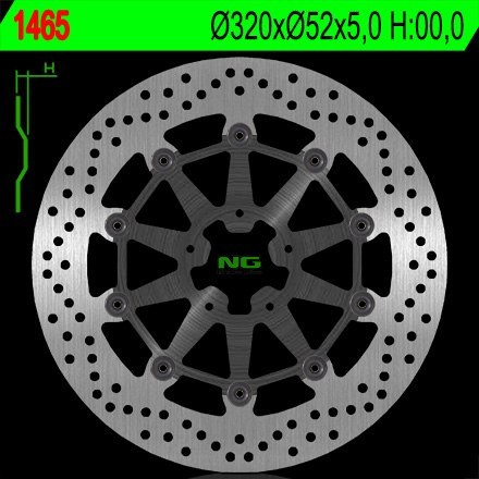 NG TARCZA HAMULCOWA PRZÓD KTM DUKE 690 R/ABS '14-'16 (320X52X5MM) (5X8,5MM) PŁYWAJĄCA NG TARCZA HAMULCOWA PRZÓD KTM DUKE 690 R/ABS '14-'16 (320X52X5MM) (5X8,5MM) PŁYWAJĄCA